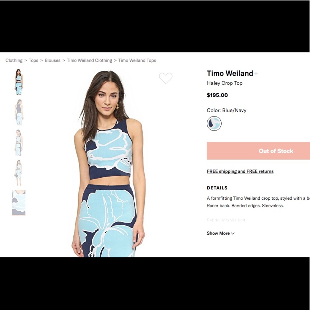 TIMO WEILAND HALEY CROP TOP